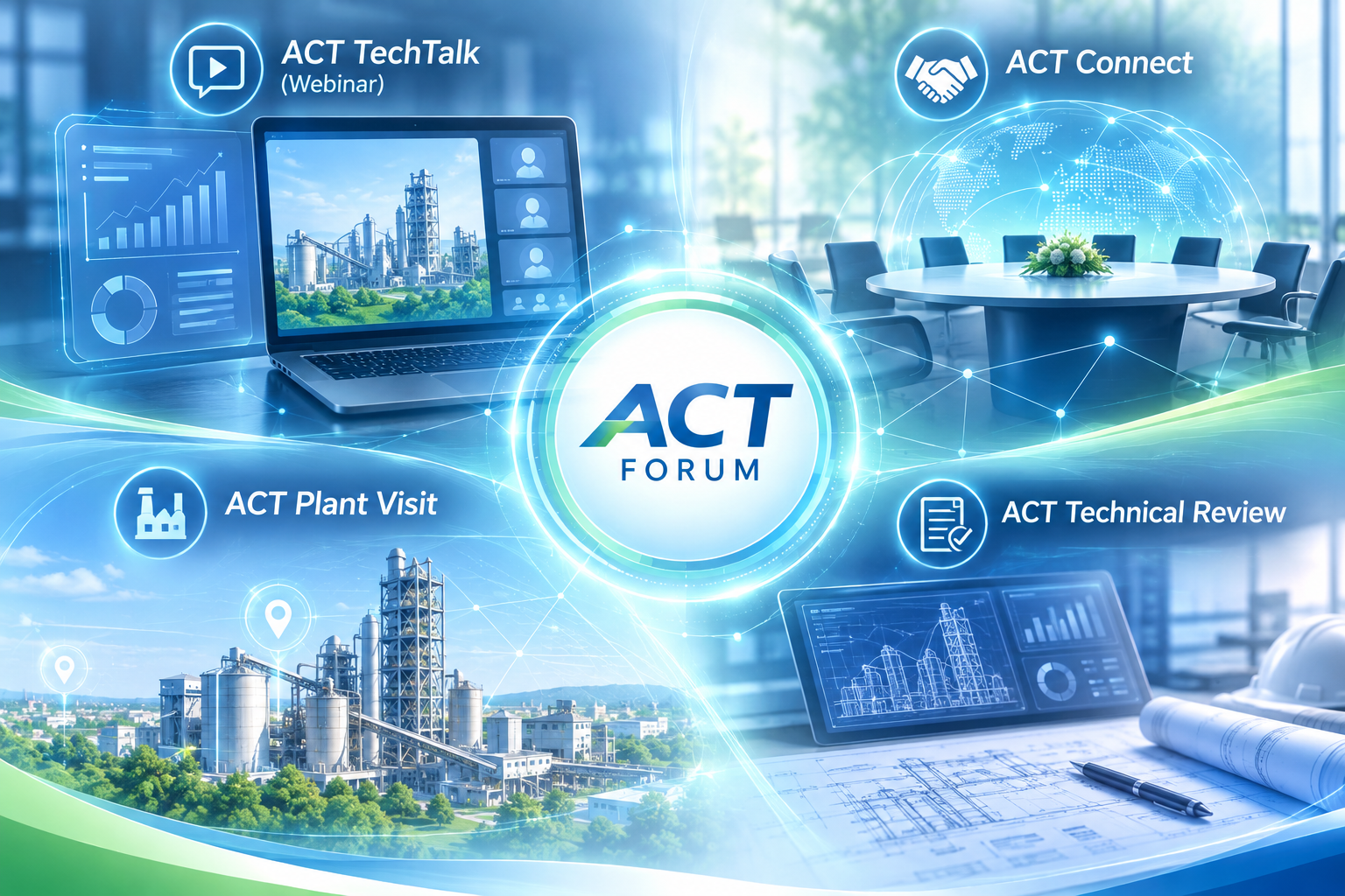 Các phiên đồng hành cùng ACT Forum: TechTalk, Connect, Plant Visit và Technical Review...